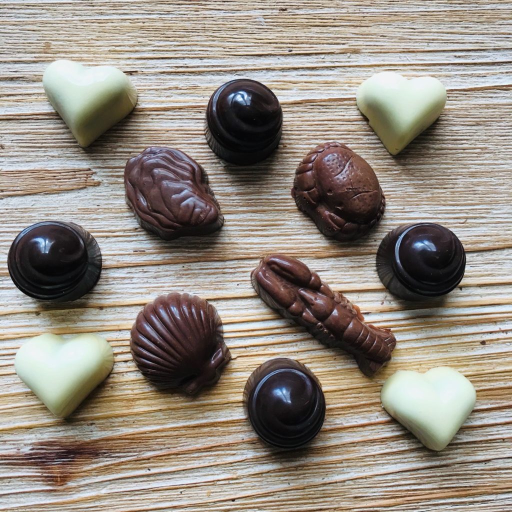 Ballotin de chocolats fourrés au praliné à personnaliser